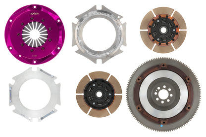 Exedy 2003-2007 Infiniti G35 V6 Hyper Twin Cerametallic Clutch Sprung Center Disc Push Type Cover - Graveyard Performance