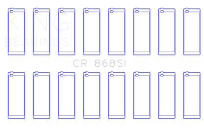 King Engine Bearings Ford 281CI/302CI/330CI 4.6L/5.0L/5.4L V8 Rod Bearing Set - Size STD - Graveyard Performance