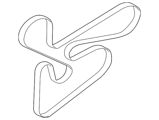 Mitsubishi OEM Serpentine Belt | 2008-2015 Mitsubishi Evo X