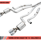 AWE Tuning 2015+ Dodge Challenger 6.4L/6.2L SC Track Edition Exhaust - Quad Chrome Silver Tips