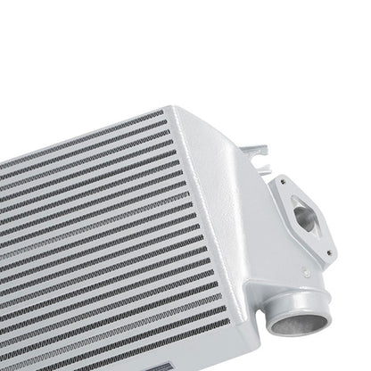 Mishimoto 08-14 Subaru WRX Top-Mount Intercooler Kit - Powder Coated Silver & Blue Hoses - Graveyard Performance
