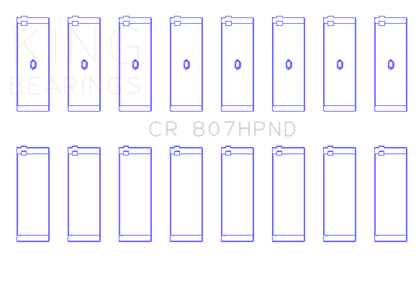 King Engine Bearings Chevy LS1 / LS6 (Size STDX) Performance Rod Bearing Set - Graveyard Performance