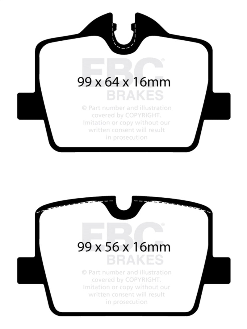 EBC 2019+ BMW Z4 G29 2.0T Greenstuff Rear Brake Pads - Graveyard Performance