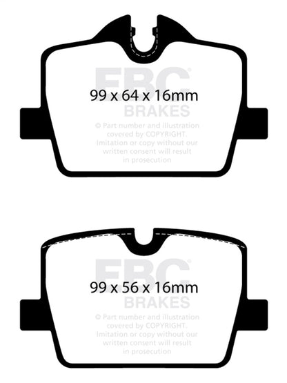 EBC 2019+ BMW Z4 G29 2.0T Greenstuff Rear Brake Pads - Graveyard Performance