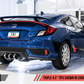 AWE Tuning 2016+ Honda Civic Si Touring Edition Exhaust w/Front Pipe & Triple Chrome Silver Tips