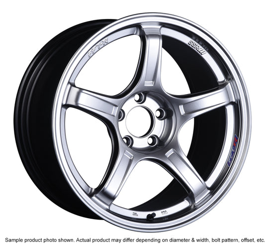 SSR GTX03 18x10.5 5x114.3 22mm Offset Platinum Silver Wheel