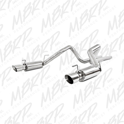 MBRP 05-09 Ford Shelby GT500 / GT Dual Split Rear Race Version, T409 4in Tips Exhaust System - Graveyard Performance