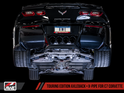 AWE Tuning 14-19 Chevy Corvette C7 Z06/ZR1 (w/AFM) Track Edition Axle-Back Exhaust w/Chrome Tips - Graveyard Performance