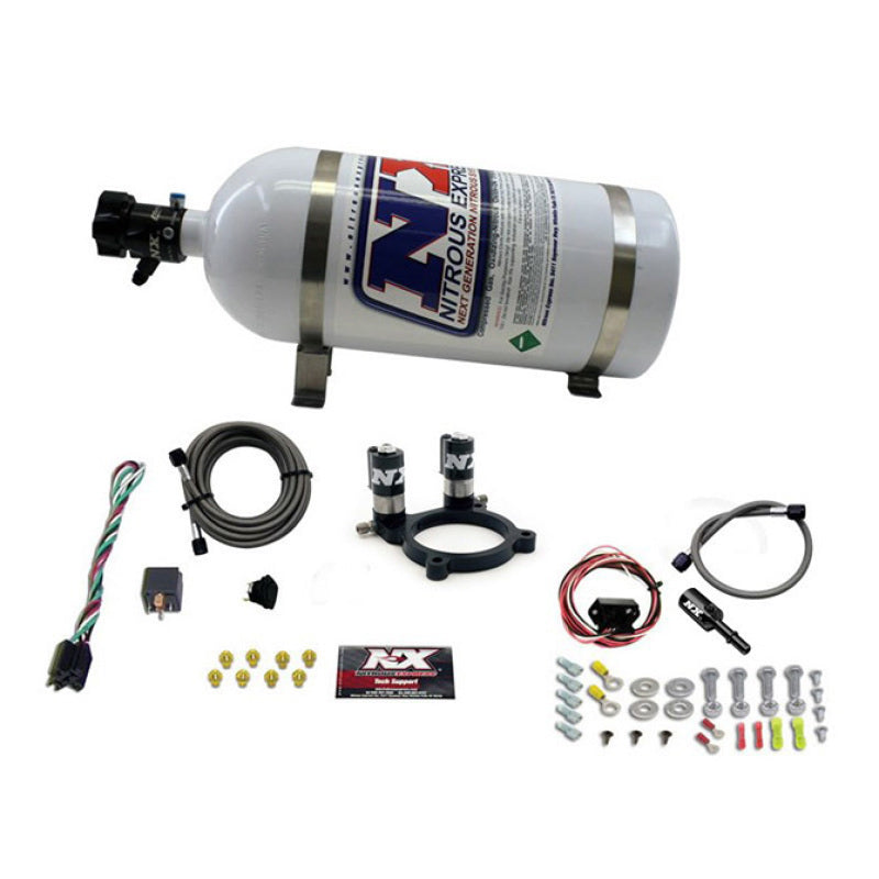 Nitrous Express Ford 3.5L/3.7L V6 Nitrous Plate Kit w/10lb Bottle - Graveyard Performance
