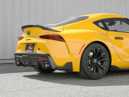 aFe POWER Takeda 2021 Toyota Supra 2.0L (t) 2.5in-3in 304 SS CB Exhaust w/ Carbon Tips - Graveyard Performance