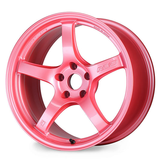 Gram Lights 57CR 18x9.5 +38 5-114.3 Sakura Pink Wheel (Special Order No Cancel)
