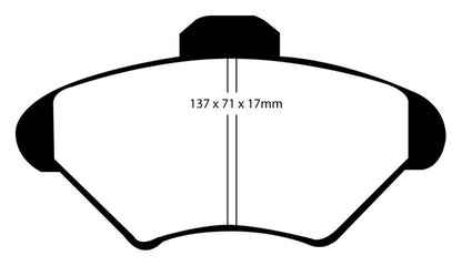 EBC 94-98 Ford Mustang 3.8 Redstuff Front Brake Pads - Graveyard Performance