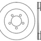 StopTech 05-10 Ford Mustang GT Front Left Slotted & Drilled Rotor