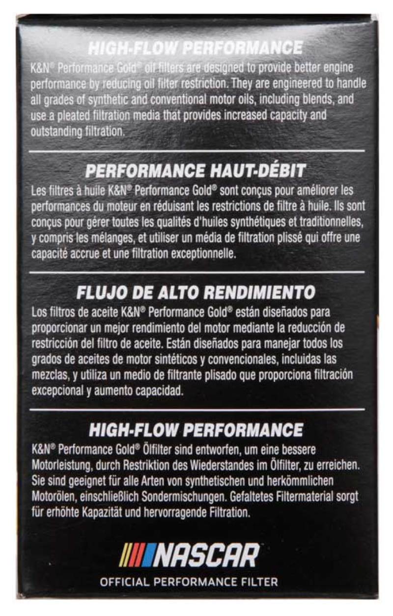 K&N Performance Oil Filter for Hyundai/Kia 3.8L V6, 4.6L/5.0L V8 - Graveyard Performance