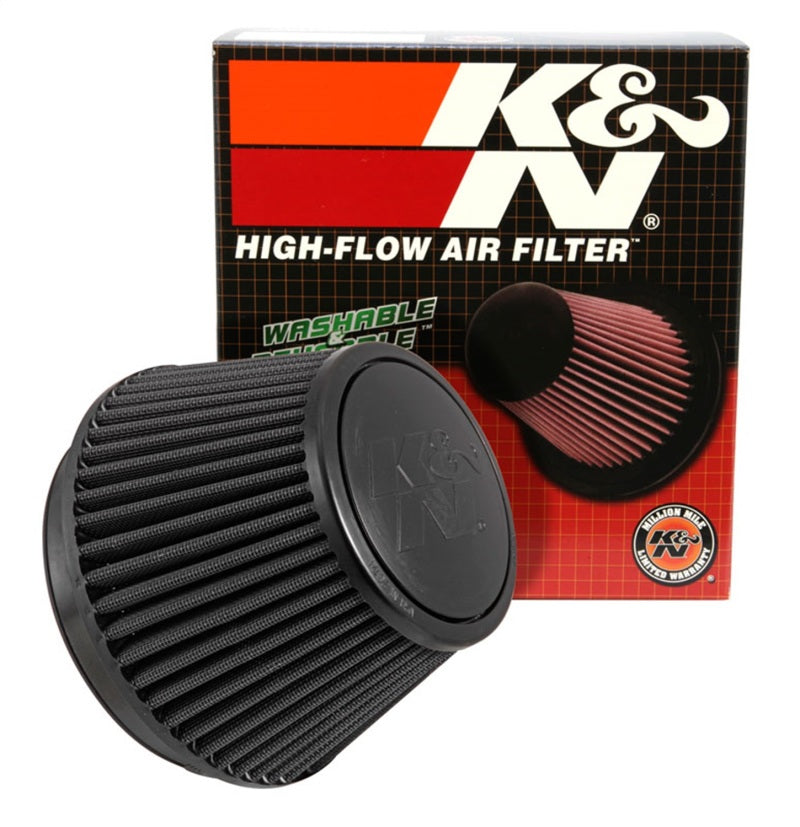 K&N Universal Rubber Filter Round Tapered 6in Flange ID x 7.5in Base OD x 5.25in Top OD x 6.75in H - Graveyard Performance