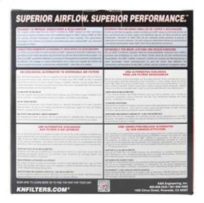 K&N 03-06 Lancer Evo 8/9 Drop In Air Filter - Graveyard Performance
