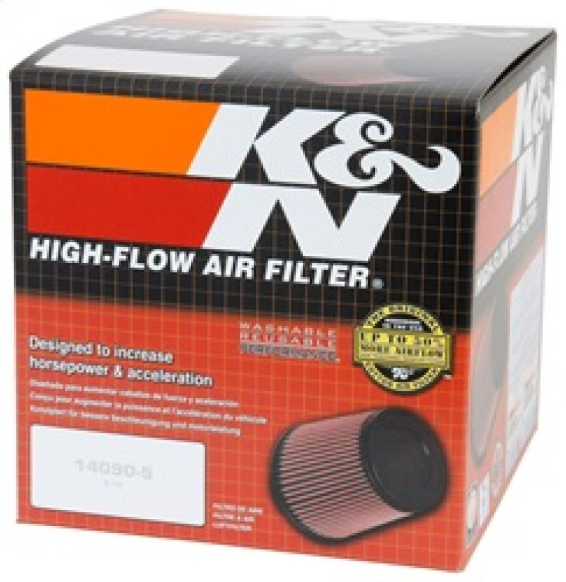 K&N Universal Rubber Filter 5in Flange ID x 6.5in Base OD x 4.5in Top OD x 4.125in Height - Graveyard Performance