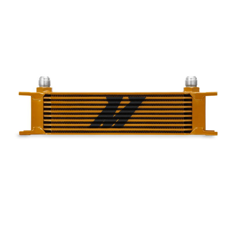 Mishimoto Universal 10 Row Oil Cooler - Gold
