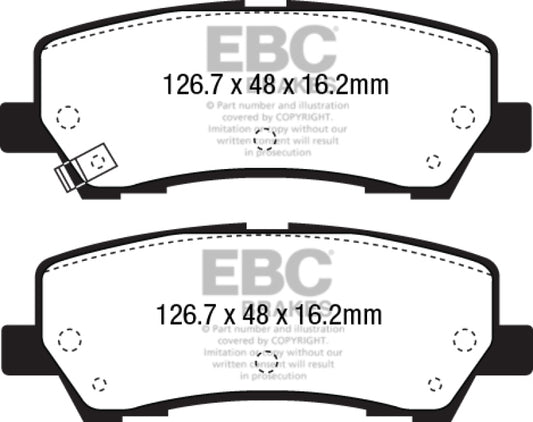 EBC brake Ultimax2 brake Pads - Graveyard Performance