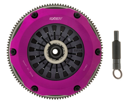 Exedy 96-06 Mitsubishi Evo 4-9 4G63T 2.0L Twin-Organic Clutch Kit - Graveyard Performance