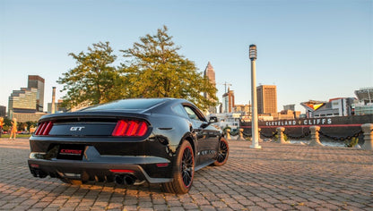 Corsa 2015-2017 Ford Mustang GT 5.0 3in Cat Back Exhaust Black Quad Tips (Sport) - Graveyard Performance