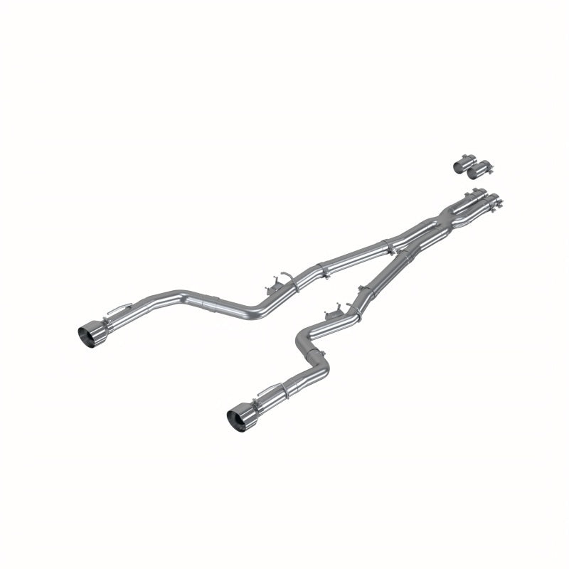 MBRP 17-21 Charger 5.7L/6.2L/6.4L 3in Race Profile Cat-Back w/ Dual Tips Aluminized Steel Exhaust - Graveyard Performance