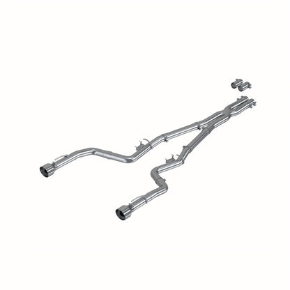 MBRP 17-21 Charger 5.7L/6.2L/6.4L 3in Race Profile Cat-Back w/ Dual Tips Aluminized Steel Exhaust - Graveyard Performance