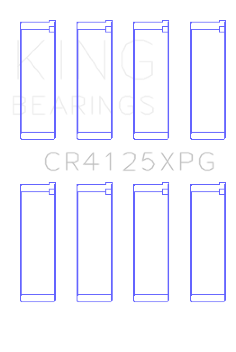 King Subaru EJ20/EJ22/EJ25 (Suites 52mm Journal Size) Tri-Metal Perf Rod Bearing Set - Size +.026mm
