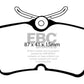 EBC 13+ Ford Fiesta 1.6 Turbo ST Ultimax2 Rear Brake Pads