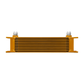 Mishimoto Universal 10 Row Oil Cooler - Gold