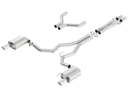 Borla Atak Cat-Back 15-17 Ford Mustang GT 5.0L V8 MT/AT 3in pipe 4in tip - Graveyard Performance
