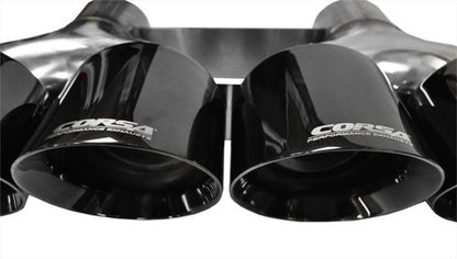 Corsa 2014-2020 Chevrolet Corvette 6.2L V8 Quad 45in Polished Black Pro-Series Tip Kit - Graveyard Performance