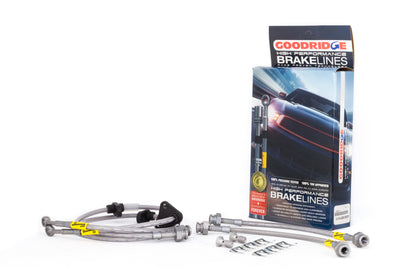 Goodridge 92-95 Honda Civic All Models w/ Rear Drum / 93-00 Del Sol Rear Drum SS Brake Lines - Graveyard Performance