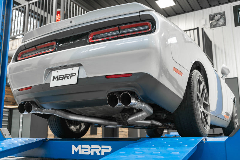 MBRP 15-16 Dodge Challenger 5.7L HEMI Cat Back Dual Split Rear - Graveyard Performance