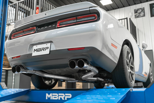 MBRP 15-16 Dodge Challenger 5.7L HEMI Cat Back Dual Split Rear - Graveyard Performance