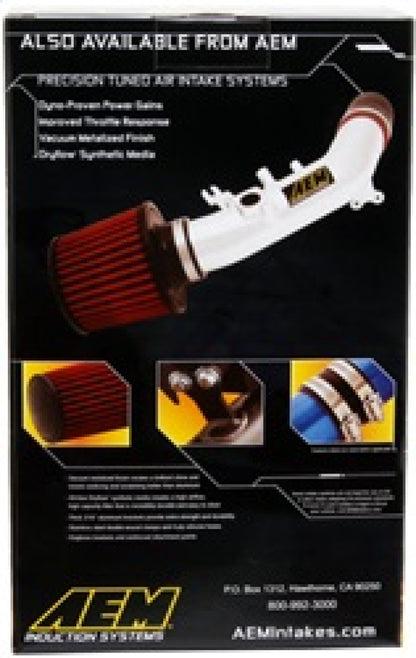 AEM DryFlow Air Filter - Round 2.75in ID x 6.25in OD x 8.25in H fits 2007-2014 Ford/Volvo - Graveyard Performance
