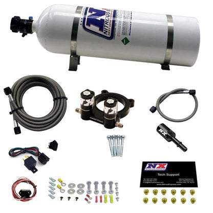 Nitrous Express Ford 2.3L Ecoboost Nitrous Plate Kit w/15lb Bottle - Graveyard Performance