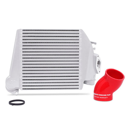 Mishimoto 08-14 Subaru WRX Top-Mount Intercooler Kit - Powder Coated Silver & Red Hoses - Graveyard Performance