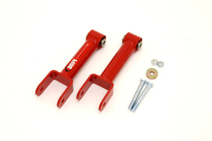 BMR 79-04 Fox Mustang Upper Control Arms Non-Adj. w/ Spherical Bearings - Red - Graveyard Performance