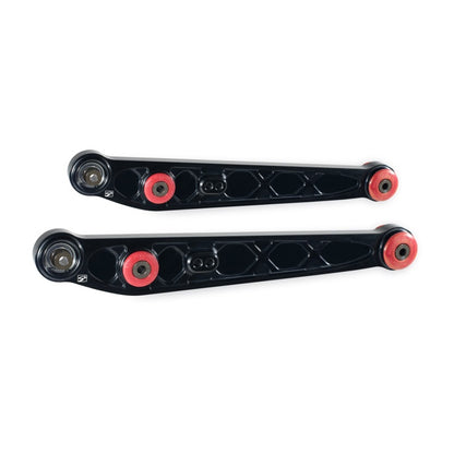 Skunk2 Honda/Acura EK Alpha Series Rear Lower Control Arm Set - Black - Graveyard Performance