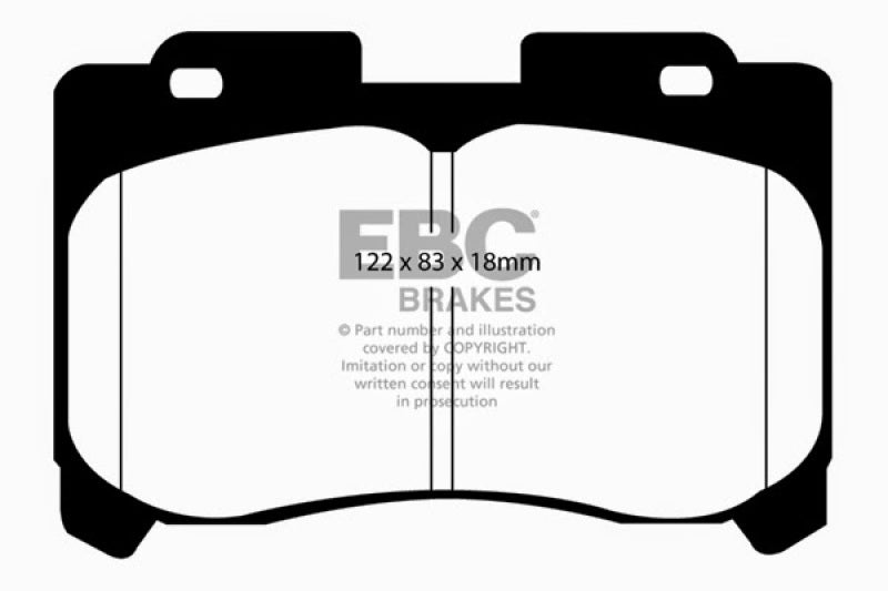 EBC 93-98 Toyota Supra 3.0 Twin Turbo Ultimax2 Front Brake Pads - Graveyard Performance