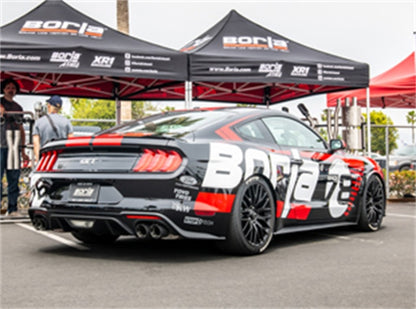 Borla 2018 Ford Mustang GT 5.0L AT/MT (w/o Valves) ATAK 3in Cat-Back Exhaust w/Carbon Fiber Tips - Graveyard Performance