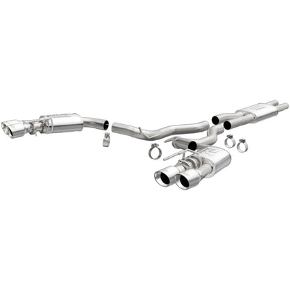 MagnaFlow SYS Cat-Back 2018 Ford Mustang GT 5.0L Street Dual Exit Polished 4in Tips - Graveyard Performance