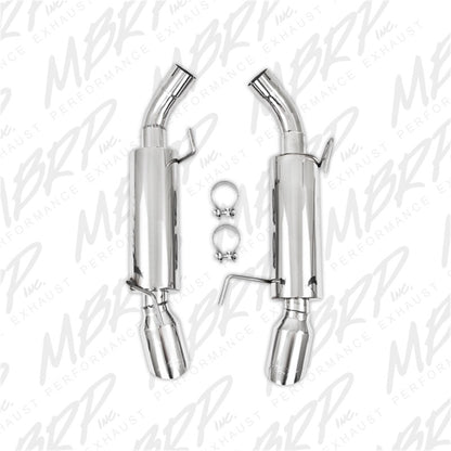MBRP 05-10 Ford Mustang GT 5.0/Shelby GT500 Dual Mufflers Axle Back Split Rear T304 - Graveyard Performance