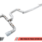 AWE Tuning Ford Focus RS Track Edition Cat-back Exhaust - Diamond Black Tips
