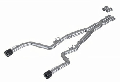 MBRP 17-21 Charger 5.7/6.1/6.4L 3in Dual Rear Exit SS Catback Exhaust w/ Carbon Fiber Tips - Graveyard Performance