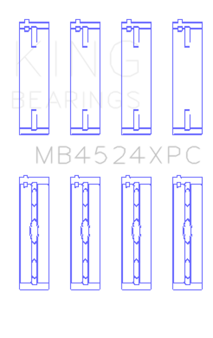 King Engine Bearings Nissan VR38DETT pMaxKote Crankshaft Main Bearing Set - Size STDX - Graveyard Performance