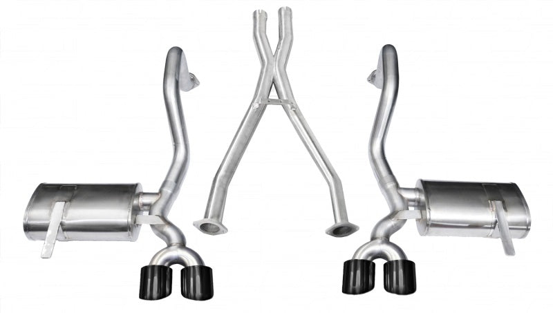 Corsa 1997-2004 Chevrolet Corvette C5 Z06 5.7L V8 Black Xtreme Cat-Back + XO Exhaust - Graveyard Performance