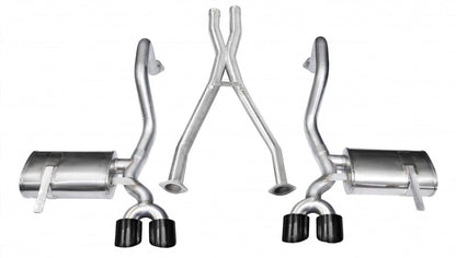 Corsa 1997-2004 Chevrolet Corvette C5 Z06 5.7L V8 Black Xtreme Cat-Back + XO Exhaust - Graveyard Performance