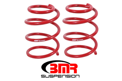BMR 05-14 S197 Mustang GT Front Handling Version Lowering Springs - Red - Graveyard Performance